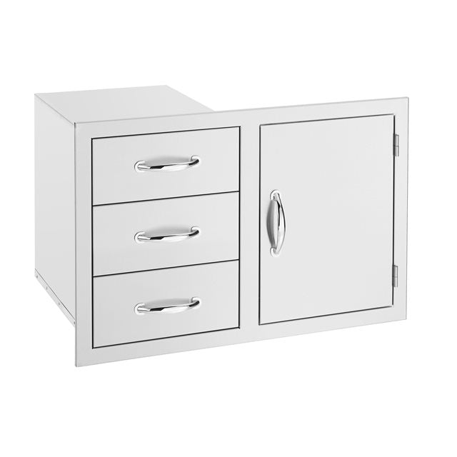 TrueFlame 33-Inch 3-Drawer & Access Door Combo (TF-DC3-33)
