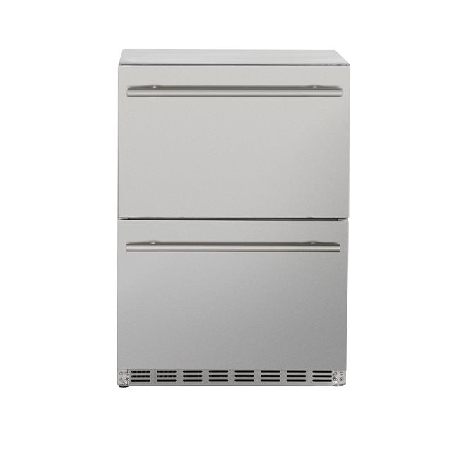 TrueFlame 24-Inch 5.3 Cu. Ft. Deluxe Outdoor Rated 2-Drawer Refrigerator (AMD-RFR-24D-R-A)