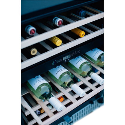 TrueFlame 24-Inch 5.3 Cu. Ft. Outdoor Rated Dual Zone Wine Cooler (AMD-RFR-24WD)