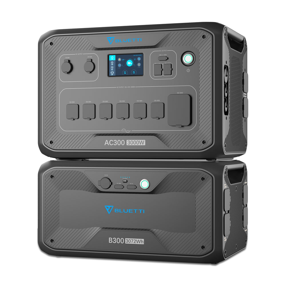 BLUETTI Home Battery Backup Bundle (AC300 + B300)