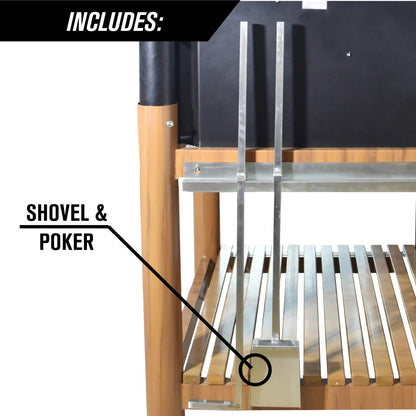 Tagwood BBQ Argentine Wood Fire & Charcoal Grill (BBQ02SI)