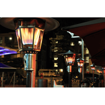 RADtec Real Flame Patio Heater - Stainless Steel