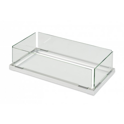 The Outdoor Greatroom Company 12" x 24" Linear Folding Glass Wind Guard (FWG-1224)