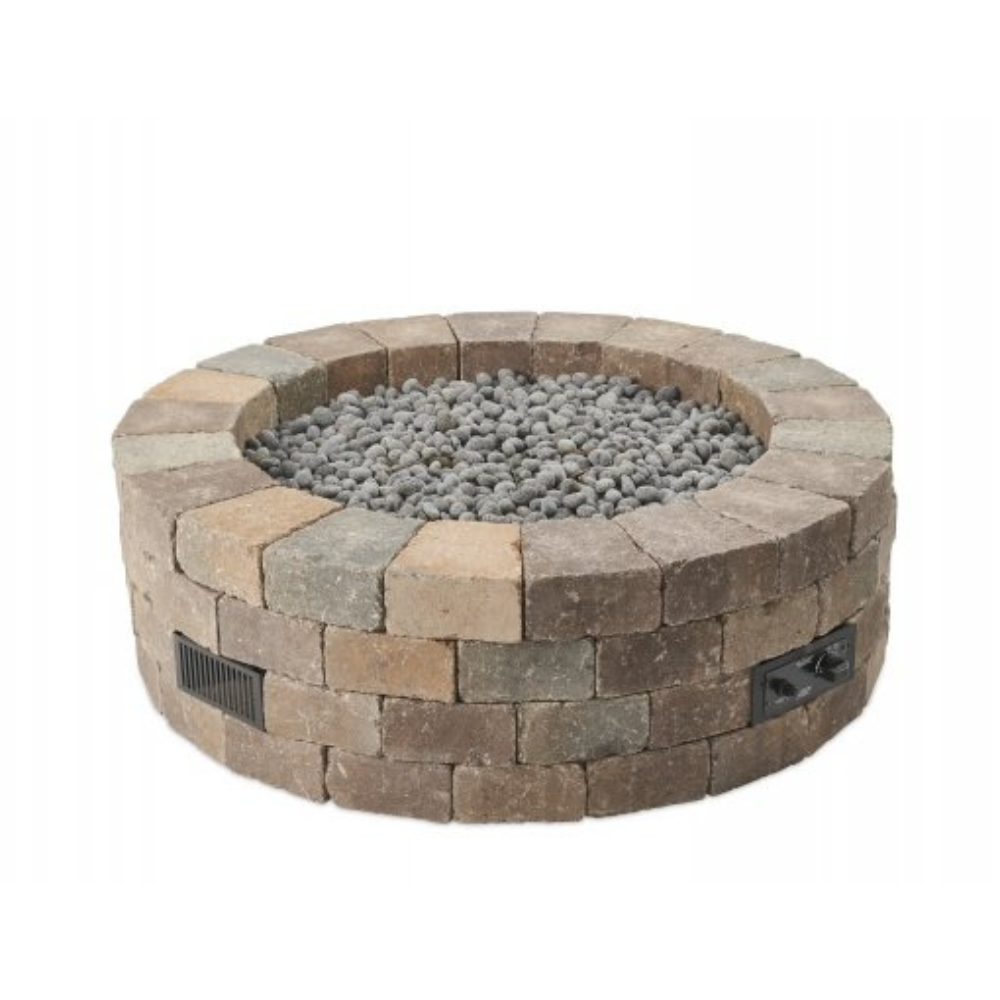The Outdoor Greatroom Company Bronson Block Round Gas Fire Pit Kit (BRON52-K)