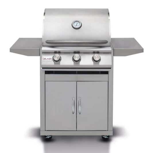 Blaze Prelude LBM 25-Inch 3-Burner Freestanding Gas Grill (BLZ-3LBM-LP/NG + CART)