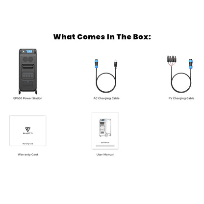 BLUETTI EP500 Solar Power Station 2000W/5100Wh