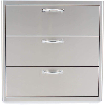 Blaze 30-Inch Stainless Steel Triple Access Drawer (BLZ-30W-3DRW)