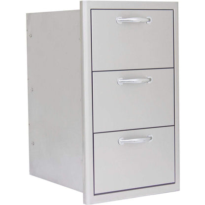 Blaze 16-Inch Stainless Steel Triple Access Drawer (BLZ-DRW3-R)