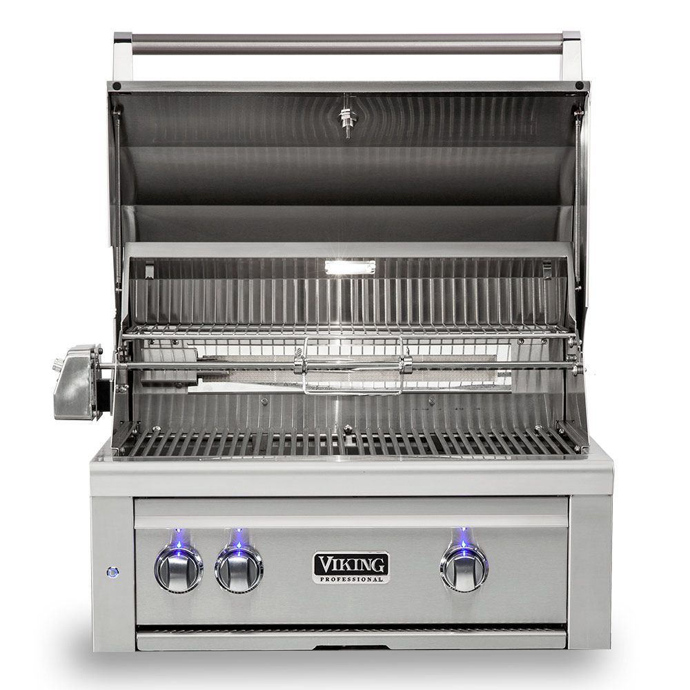 Viking 5 Series 30-Inch Stainless Steel Built-In Grill with ProSear Burner & Rotisserie